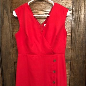Loft dress with button detail
